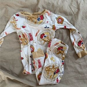Burt’s Bees Toddler Bunny Breakfast Print Pajama Set